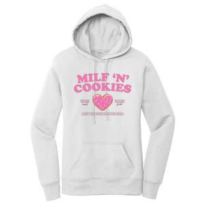 Milf N Cookies Love Home Made Baked Fresh Keep You Coming Women's Pullover Hoodie