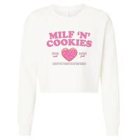 Milf N Cookies Love Home Made Baked Fresh Keep You Coming Cropped Pullover Crew