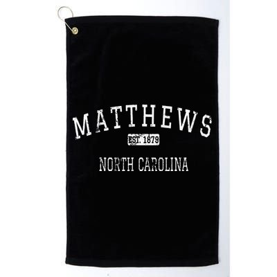 Matthews North Carolina NC Vintage Golf Towel