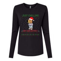 My New Character Is A Chill Guy Meme Funny Chill Guy Meme Womens Cotton Relaxed Long Sleeve T-Shirt