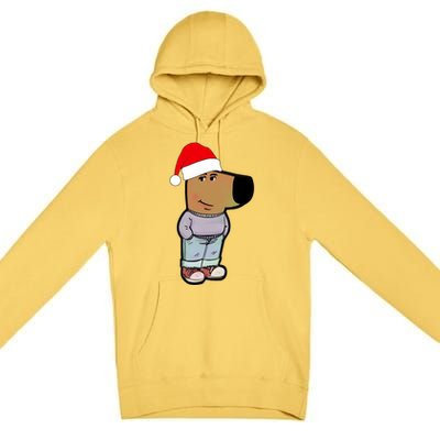 My New Character Is A Chill Guy Funny Christmas Dog Meme Premium Pullover Hoodie