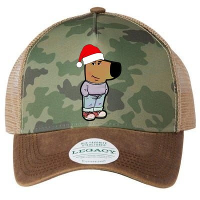 My New Character Is A Chill Guy Funny Christmas Dog Meme Legacy Tie Dye Trucker Hat