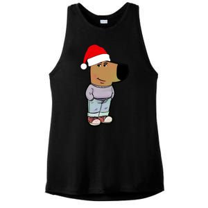 My New Character Is A Chill Guy Funny Christmas Dog Meme Ladies PosiCharge Tri-Blend Wicking Tank