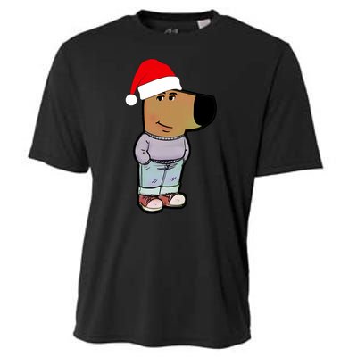 My New Character Is A Chill Guy Funny Christmas Dog Meme Cooling Performance Crew T-Shirt