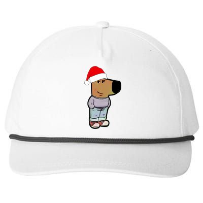 My New Character Is A Chill Guy Funny Christmas Dog Meme Snapback Five-Panel Rope Hat