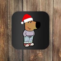 My New Character Is A Chill Guy Funny Christmas Dog Meme Coaster