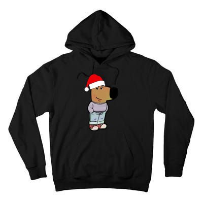 My New Character Is A Chill Guy Funny Christmas Dog Meme Tall Hoodie