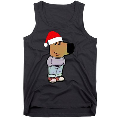 My New Character Is A Chill Guy Funny Christmas Dog Meme Tank Top