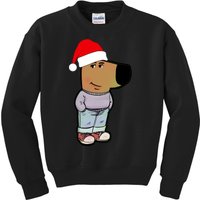 My New Character Is A Chill Guy Funny Christmas Dog Meme Kids Sweatshirt