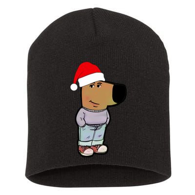 My New Character Is A Chill Guy Funny Christmas Dog Meme Short Acrylic Beanie