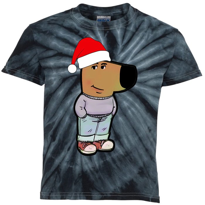 My New Character Is A Chill Guy Funny Christmas Dog Meme Kids Tie-Dye T-Shirt