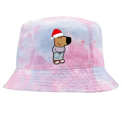 My New Character Is A Chill Guy Funny Christmas Dog Meme Tie-Dyed Bucket Hat