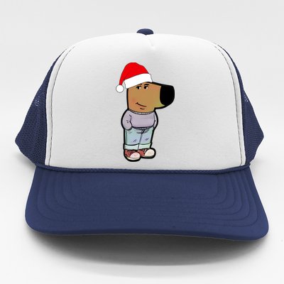 My New Character Is A Chill Guy Funny Christmas Dog Meme Trucker Hat