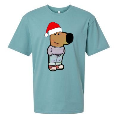 My New Character Is A Chill Guy Funny Christmas Dog Meme Sueded Cloud Jersey T-Shirt