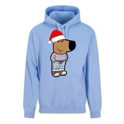 My New Character Is A Chill Guy Funny Christmas Dog Meme Unisex Surf Hoodie