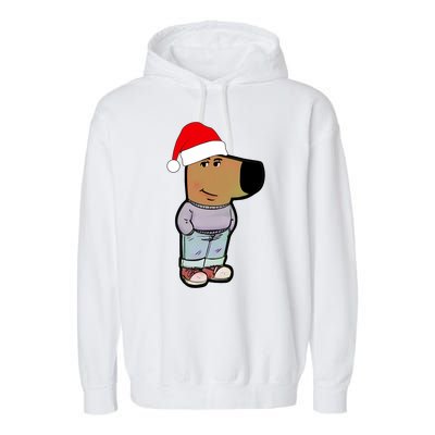 My New Character Is A Chill Guy Funny Christmas Dog Meme Garment-Dyed Fleece Hoodie