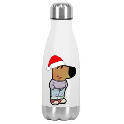 My New Character Is A Chill Guy Funny Christmas Dog Meme Stainless Steel Insulated Water Bottle