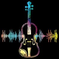 Music Notes Classical Musician Violin Player Gift Violin City Backpack