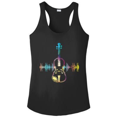 Music Notes Classical Musician Violin Player Gift Violin Ladies PosiCharge Competitor Racerback Tank