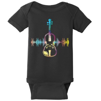 Music Notes Classical Musician Violin Player Gift Violin Baby Bodysuit