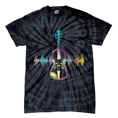 Music Notes Classical Musician Violin Player Gift Violin Tie-Dye T-Shirt