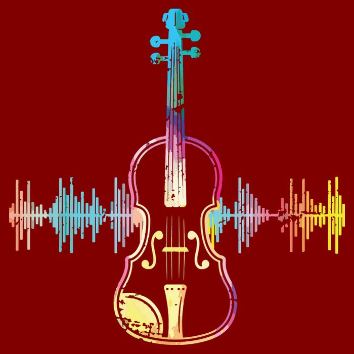 Music Notes Classical Musician Violin Player Gift Violin Cooling Performance Crew T-Shirt