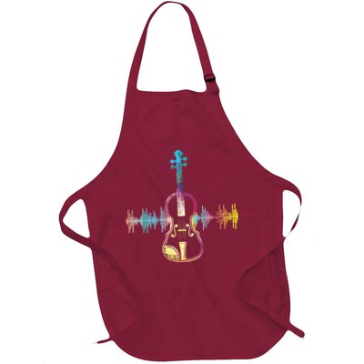 Music Notes Classical Musician Violin Player Gift Violin Apron