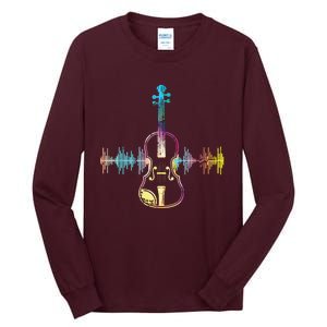 Music Notes Classical Musician Violin Player Gift Violin Tall Long Sleeve T-Shirt