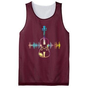 Music Notes Classical Musician Violin Player Gift Violin Mesh Reversible Basketball Jersey Tank