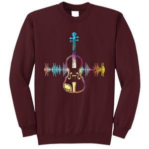 Music Notes Classical Musician Violin Player Gift Violin Tall Sweatshirt