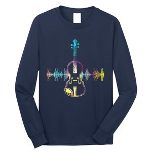 Music Notes Classical Musician Violin Player Gift Violin Long Sleeve Shirt