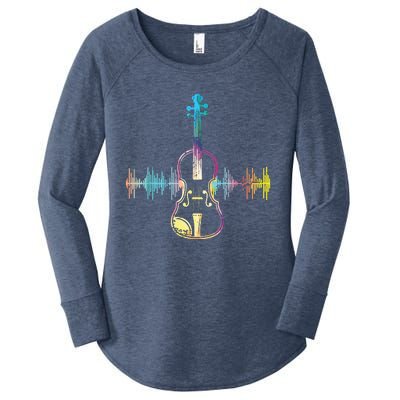 Music Notes Classical Musician Violin Player Gift Violin Women's Perfect Tri Tunic Long Sleeve Shirt