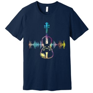 Music Notes Classical Musician Violin Player Gift Violin Premium T-Shirt