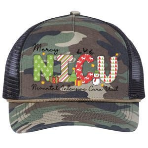 Mercy Nicu Christmas Mental Intensive Care Unit Retro Rope Trucker Hat Cap