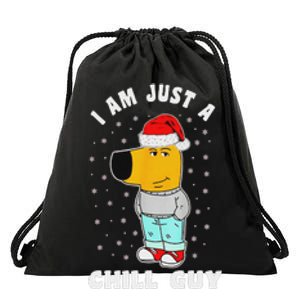 My New Character Is A Chill Guy Funny I Am Just A Chill Guy Drawstring Bag