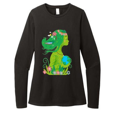 Mother Nature Conservation Earth Earth Day Druid Gift Meaningful Gift Womens CVC Long Sleeve Shirt