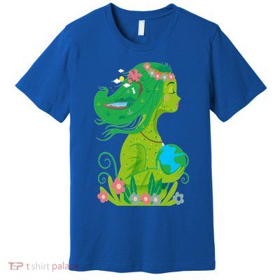 Mother Nature Conservation Earth Earth Day Druid Gift Meaningful Gift Premium T-Shirt