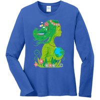 Mother Nature Conservation Earth Earth Day Druid Gift Meaningful Gift Ladies Long Sleeve Shirt