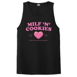 Milf ‘N’ Cookies Love Home Made Baked Fresh Keep You Coming PosiCharge Competitor Tank