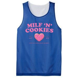 Milf ‘N’ Cookies Love Home Made Baked Fresh Keep You Coming Mesh Reversible Basketball Jersey Tank