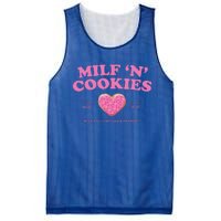 Milf ‘N’ Cookies Love Home Made Baked Fresh Keep You Coming Mesh Reversible Basketball Jersey Tank