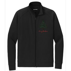 Musical Notes Christmas Tree Stretch Full-Zip Cadet Jacket