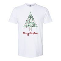 Musical Notes Christmas Tree Softstyle CVC T-Shirt