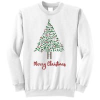 Musical Notes Christmas Tree Sweatshirt