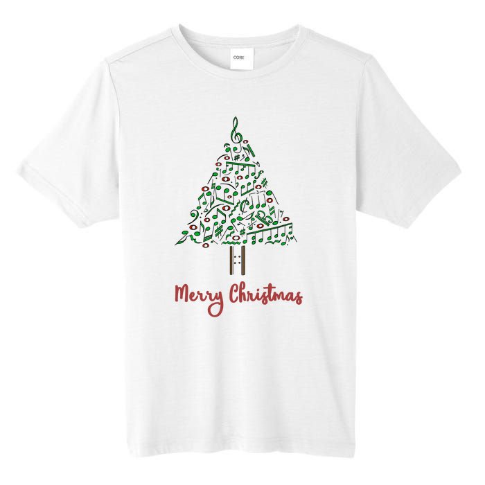 Musical Notes Christmas Tree Tall Fusion ChromaSoft Performance T-Shirt