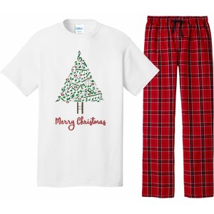 Musical Notes Christmas Tree Pajama Set