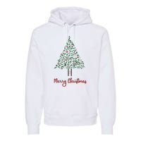 Musical Notes Christmas Tree Premium Hoodie