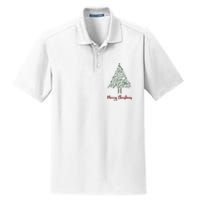 Musical Notes Christmas Tree Dry Zone Grid Polo