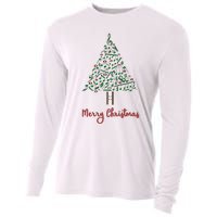 Musical Notes Christmas Tree Cooling Performance Long Sleeve Crew