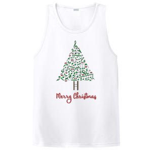 Musical Notes Christmas Tree PosiCharge Competitor Tank